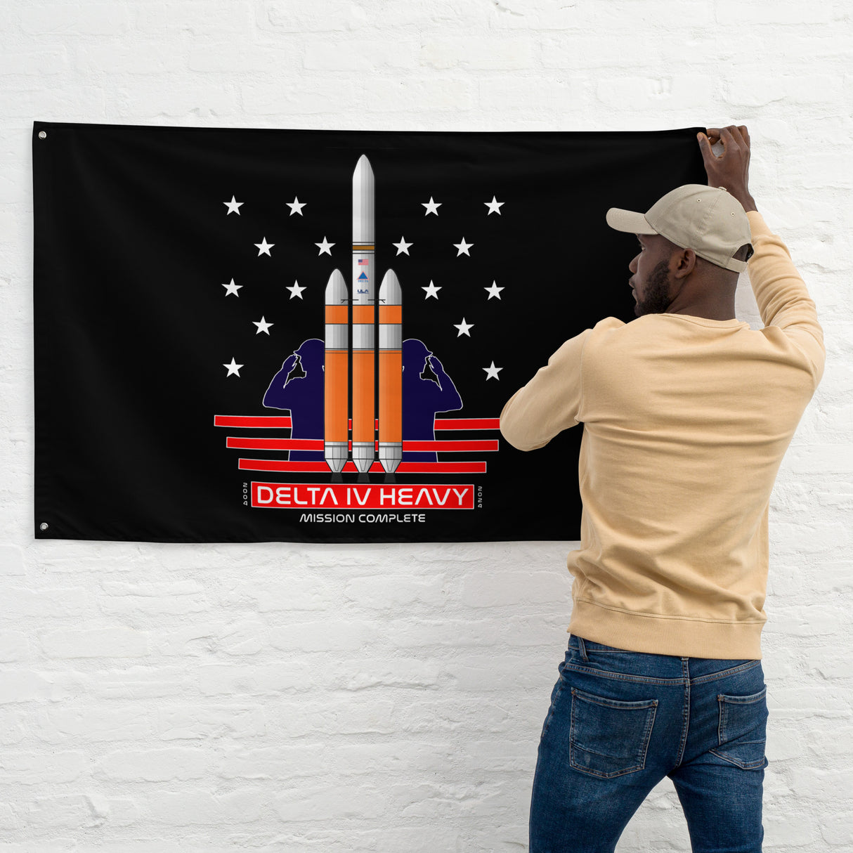 LIMITED! Delta IV Heavy Mission Complete Flag