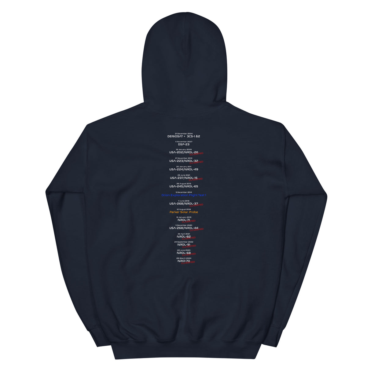 LIMITED! Delta IV Heavy Mission Complete Commemorative Hoodie