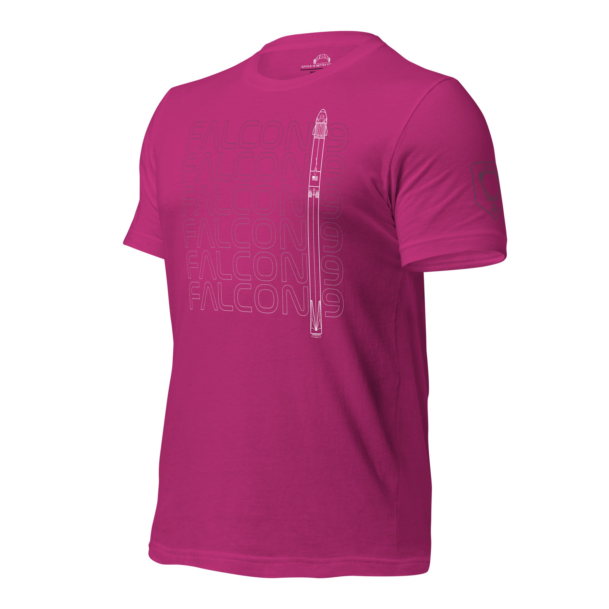 Falcon 9 Crew Repeat Tee – TheLaunchPad Shop